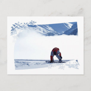 Snowboard Slide Postcard