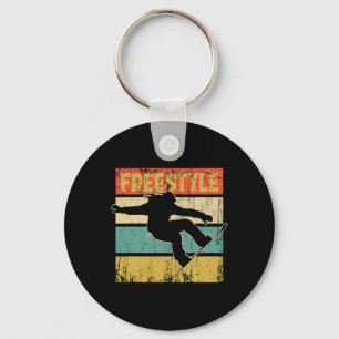 Snowboard Snowboarder Mountains Winter Alps Party  Keychain