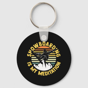 Snowboard Snowboarder Snowboarding 2  Keychain