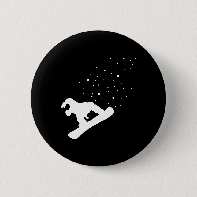 Snowboard Snowboarder Snowboarding 4  2 Inch Round Button (Front)