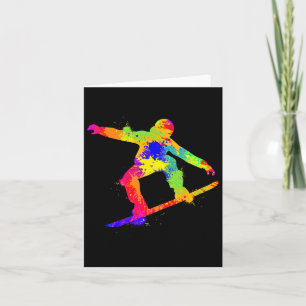 Snowboard Snowboarder Snowboarding Boys Kids Men  Card