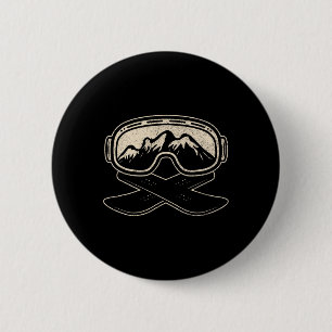 Snowboard Snowboarder Snowboarding Freestyle Mount 2 Inch Round Button