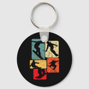 Snowboard Snowboarder Snowboarding Kids Boys Men  Keychain