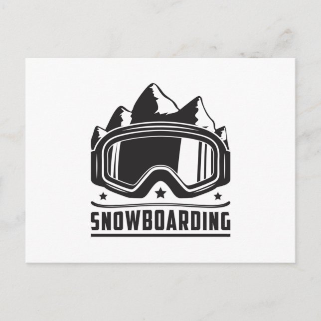 Snowboard Snowboarder Snowboarding Snow Gift Idea Postcard (Front)