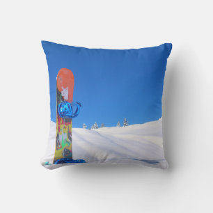 Snowboard Snowboarder Snowboarding Throw Pillow