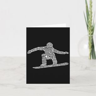 Snowboard Snowboarding 10 Card