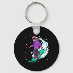Snowboard Snowboarding 6  Keychain
