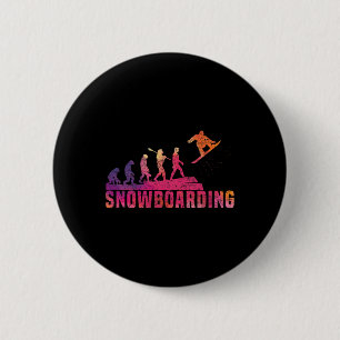 Snowboard Snowboarding Evolution Freestyle Snowboa 2 Inch Round Button