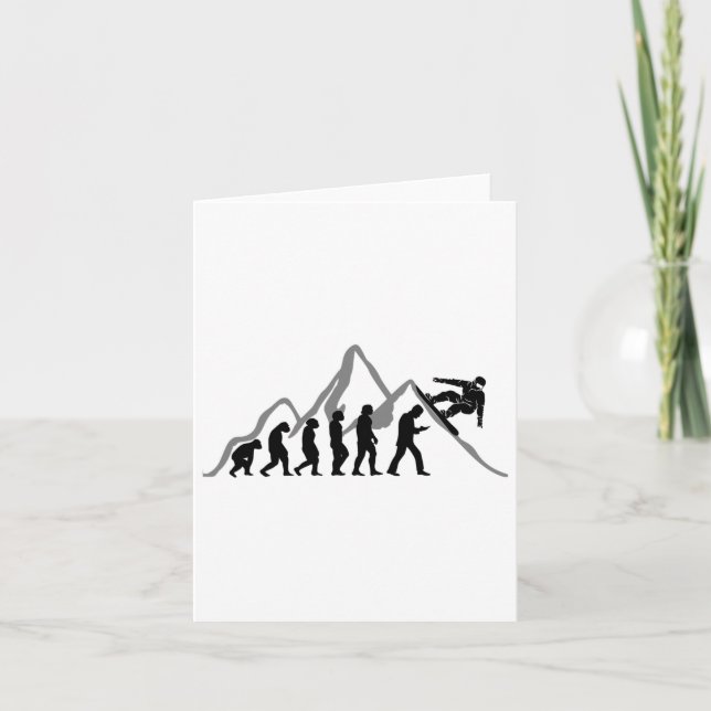 Snowboard Snowboarding Evolution Snowboards Snowbo Card (Front)