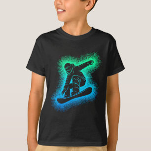 Snowboard Snowboarding Kids Boys Men T-Shirt