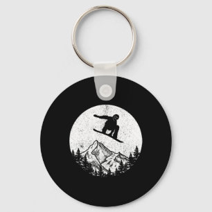 Snowboard Snowboarding Silhouette Snowboarding Gif Keychain