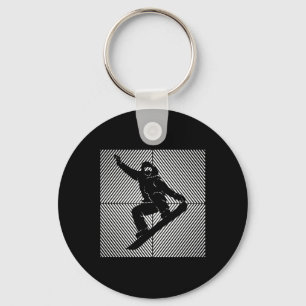 Snowboard Snowboarding Skilift Snowboarder  Keychain