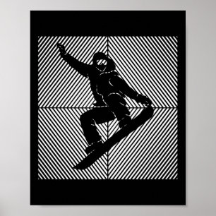 Snowboard Snowboarding Skilift Snowboarder Poster