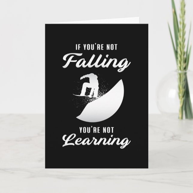 Snowboard Snowboarding Snow Snowboarder Funny Gift Card (Front)