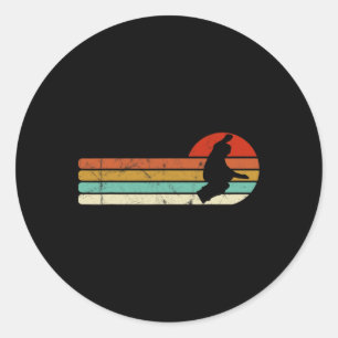Snowboard Snowboarding Vintage Retro  Classic Round Sticker