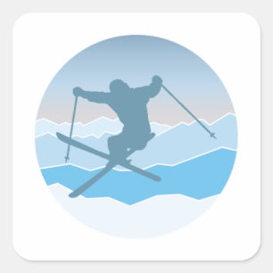 Snowboard Square Sticker