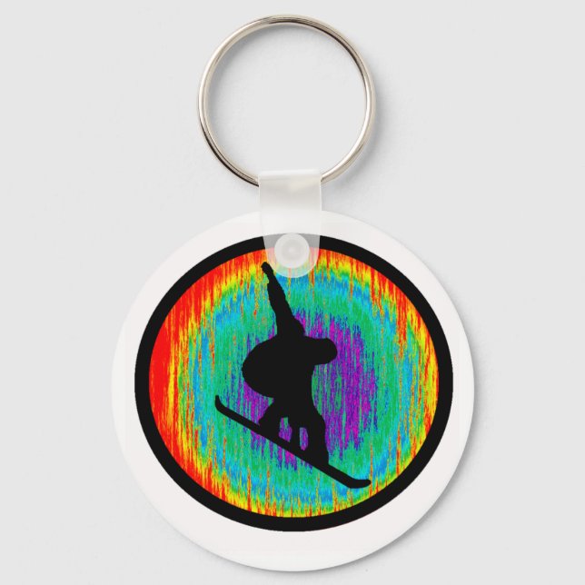 Snowboard the Savouring Keychain (Front)