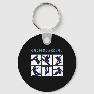 Snowboard Tricks Snowboarding Snowboarder Winter S Keychain