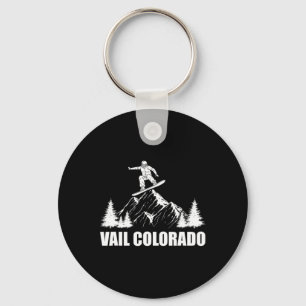Snowboard Vail Colorado Snowboarding  Keychain