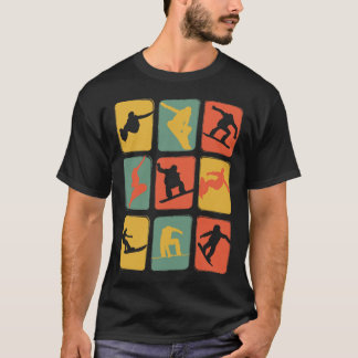 Snowboard Vintage Retro Snowboarding  T-Shirt