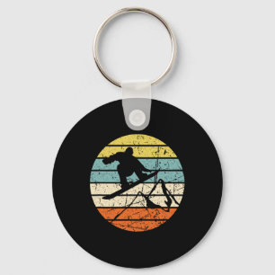Snowboard Vintage Snowboarder Snowboarding Winter  Keychain