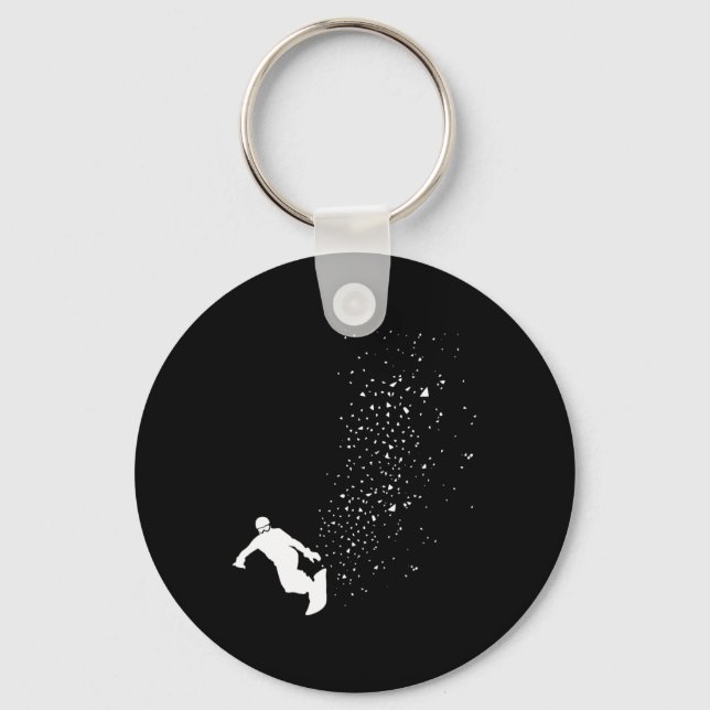 Snowboard - Winter Snowboarding Freestyle Sowboard Keychain (Front)