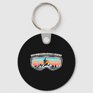 Snowboardcross Snowboarding Goggles As Snowboardcr Keychain