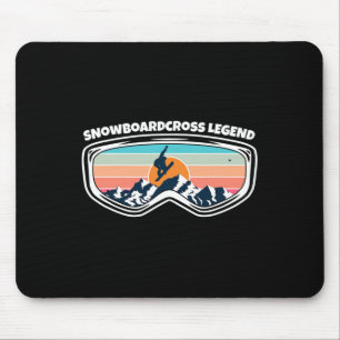 Snowboardcross Snowboarding Goggles As Snowboardcr Mouse Pad