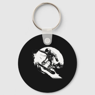 Snowboarder Alpine Snowboarding 1  Keychain