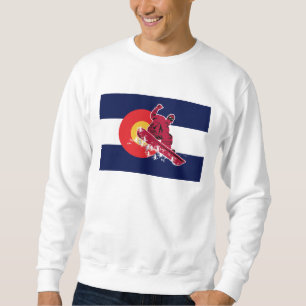 Snowboarder and Colorado Sweatshirt
