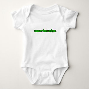 snowboarder baby bodysuit