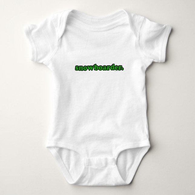 snowboarder baby bodysuit (Front)