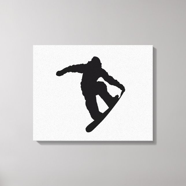 Snowboarder Canvas Print (Front)