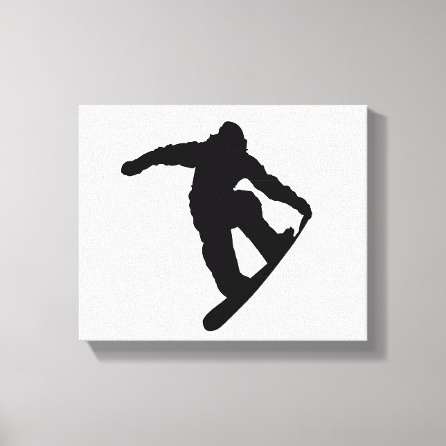 Snowboarder Canvas Print (Front)