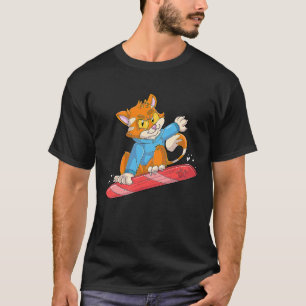 Snowboarder Cat T-Shirt