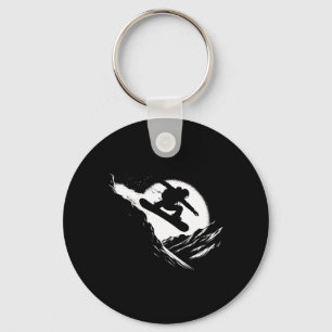 Snowboarder Cliff Snowboarding Snowboard  Keychain