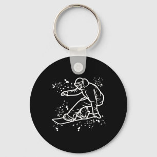 Snowboarder Colorful Snowboard Snowboarding 36  Keychain