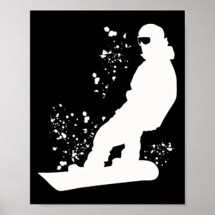 Snowboarder Colourful Snowboard Snowboarding 11  Poster