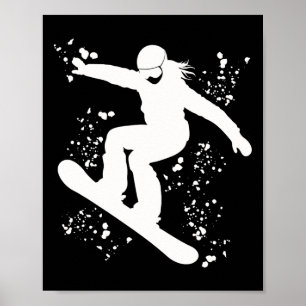 Snowboarder Colourful Snowboard Snowboarding 45 Poster