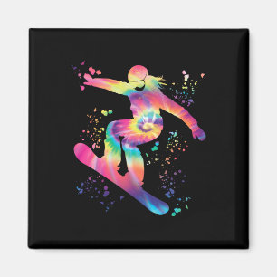 Snowboarder Colourful Snowboard Snowboarding  Magnet