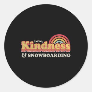 Snowboarder Design1 Classic Round Sticker