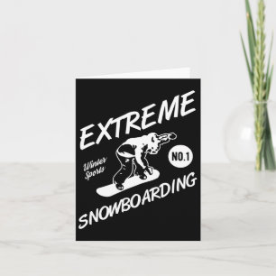 Snowboarder Extreme Snowboarding Winter Sports Sno Card