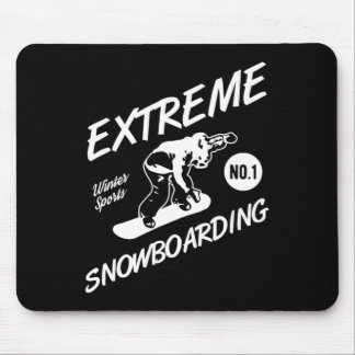 Snowboarder Extreme Snowboarding Winter Sports Sno Mouse Pad