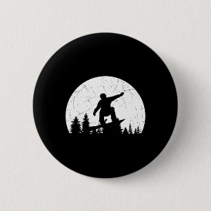 Snowboarder Free Style Snowboarding Snowboard Extr 2 Inch Round Button