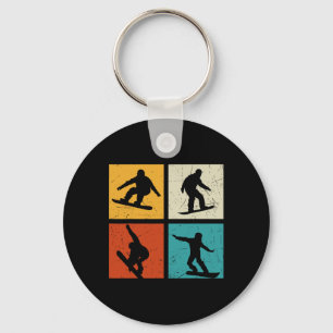 Snowboarder Free Style Snowboarding Snowboard Extr Keychain