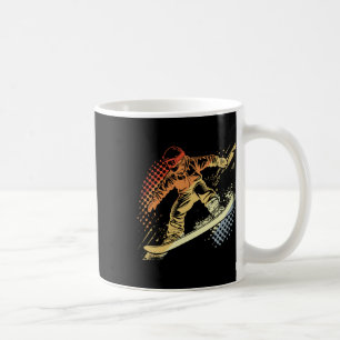 Snowboarder Graphic Retro Style Alpine Snowboardin Coffee Mug