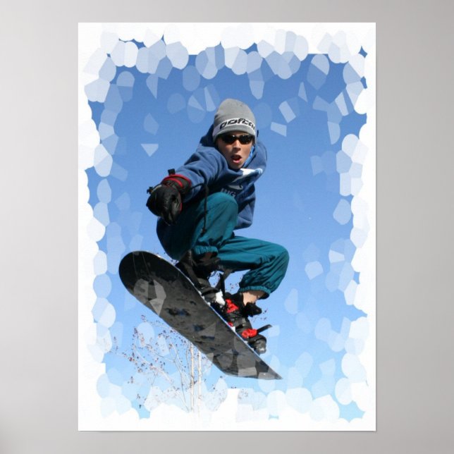 Snowboarder in the SNow Print (Front)