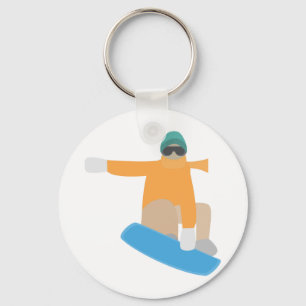 Snowboarder Keychain