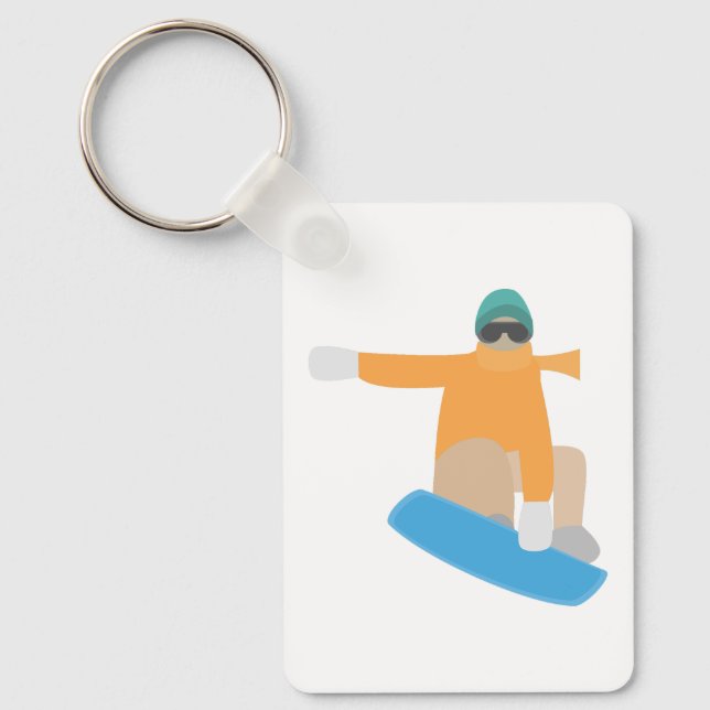 Snowboarder Keychain (Front)