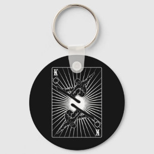 Snowboarder King Freestyle Mountains Snowboarding  Keychain